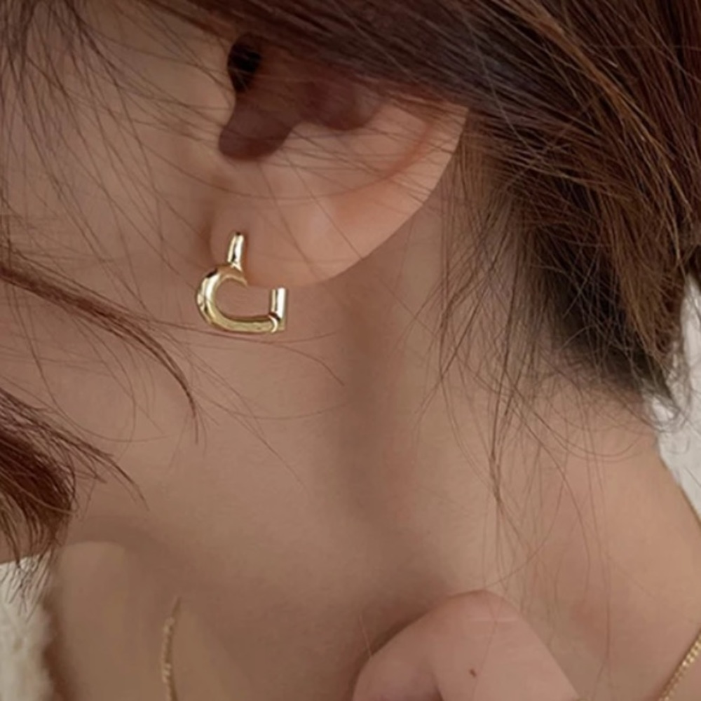 NEW 925 STERLING SILVER HOOP EARRINGS, NICE EARRINGS, CUTE EARRINGS - Picture 2 of 7